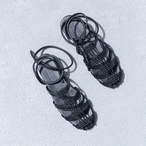 Hereu Eularia Knotted Black Sandals 38